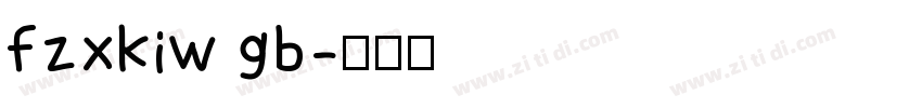 fzxkiw gb字体转换